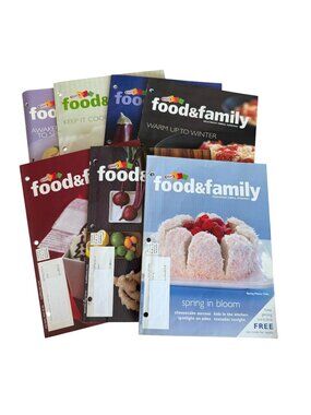Kraft Food Family Magazine Lot 7 Seasonal Editions 2003 2004 Holiday Spring Fall
